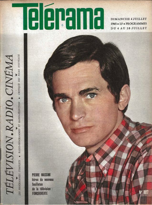 RADIO CINEMA TELEVISION/TELERAMA magazine side cover Issue 807 4 July 1965