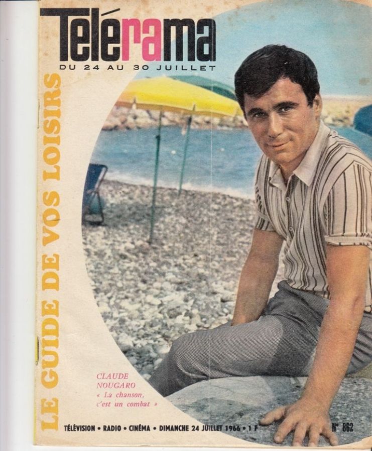 RADIO CINEMA TELEVISION/TELERAMA magazine side cover Issue 862 24 July 1966