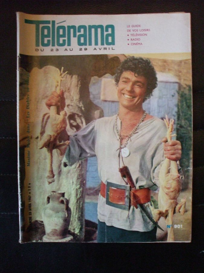 RADIO CINEMA TELEVISION/TELERAMA magazine side cover Issue 901 23 April 1967