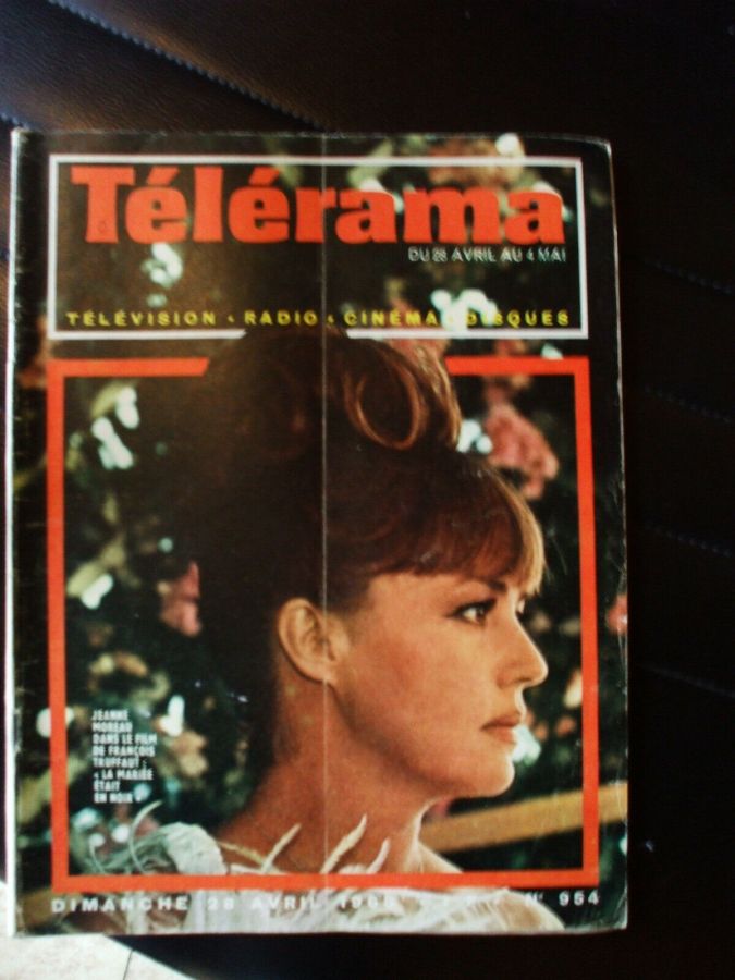 RADIO CINEMA TELEVISION/TELERAMA magazine side cover Issue 954 28 April 1968
