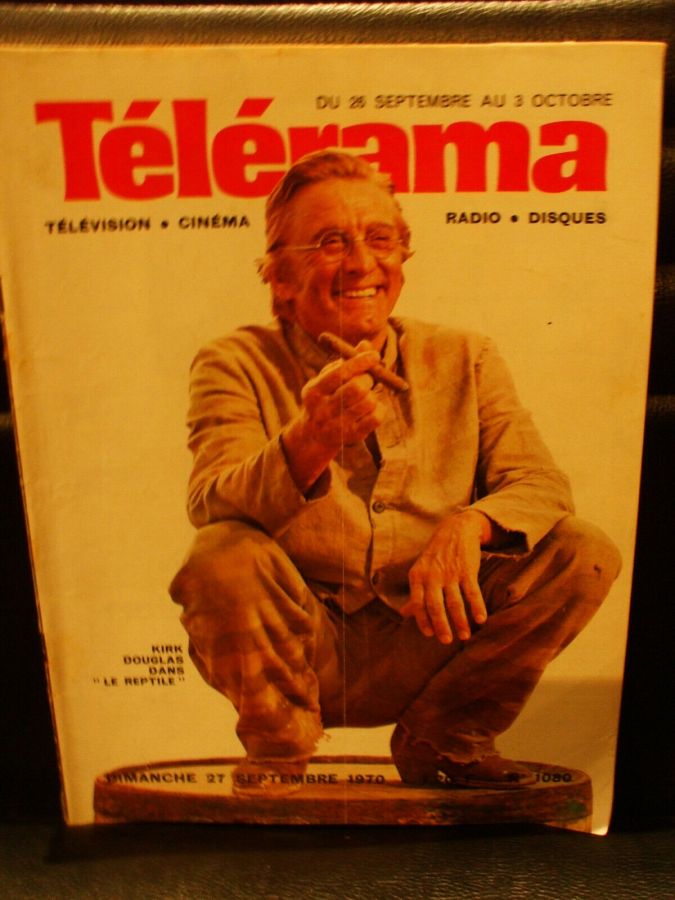 RADIO CINEMA TELEVISION/TELERAMA magazine side cover Issue 1080 27 September 1970