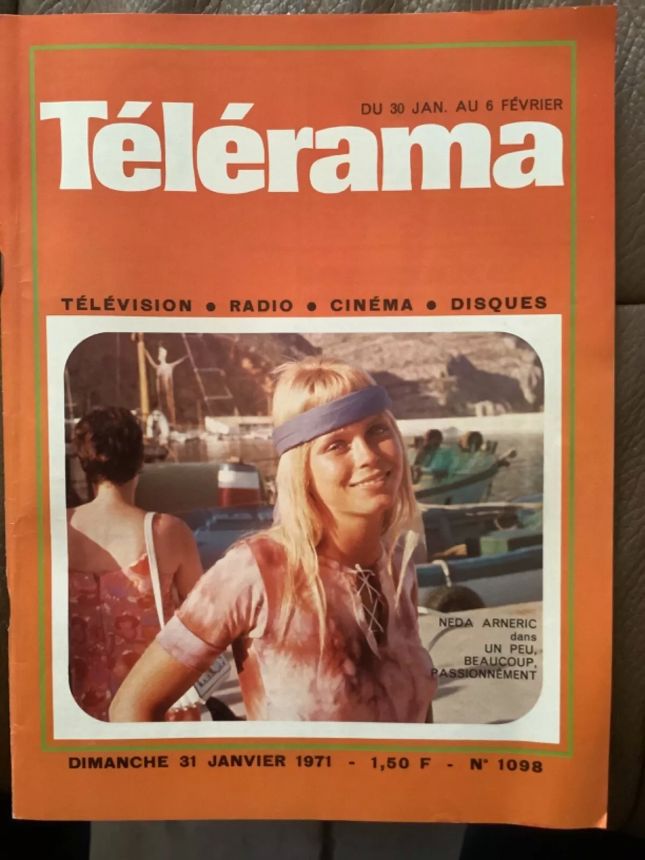 RADIO CINEMA TELEVISION/TELERAMA magazine side cover Issue 1098 31 January 1971