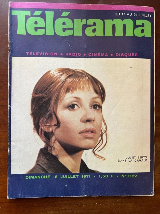 RADIO CINEMA TELEVISION/TELERAMA magazine side cover Issue 1122 18 July 1971
