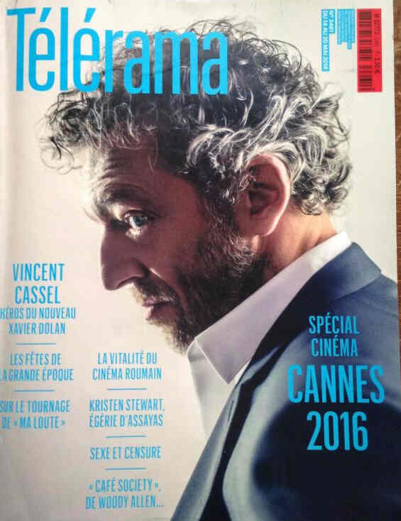 RADIO CINEMA TELEVISION/TELERAMA magazine side cover Issue 3461 11 May 2016