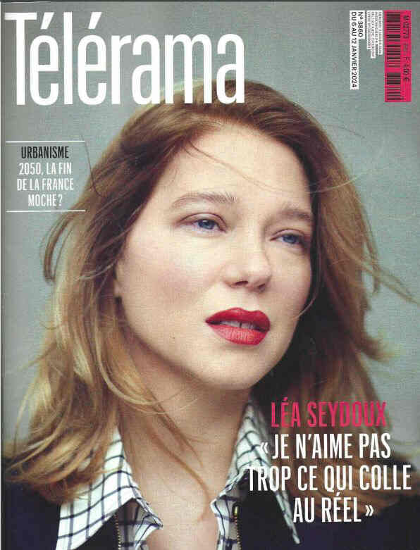 RADIO CINEMA TELEVISION/TELERAMA magazine side cover Issue 3860 6 January 2024