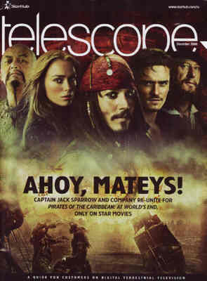 TELESCOPE magazine side cover December 2008