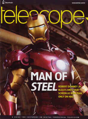 TELESCOPE magazine side cover August 2009