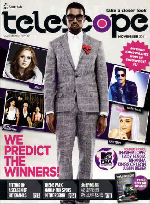 TELESCOPE magazine side cover November 2011
