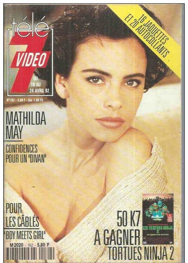 TELE 7 VIDEO magazine side cover Issue 162 18 April 1992