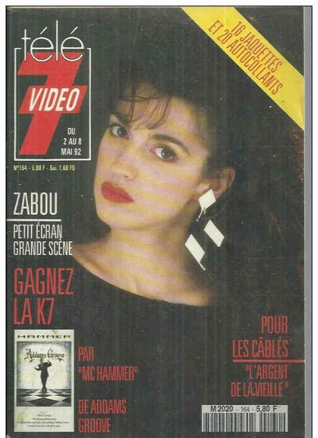 TELE 7 VIDEO magazine side cover Issue 164 2 May 1992