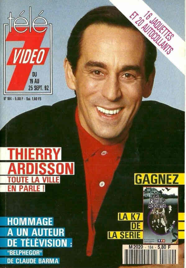 TELE 7 VIDEO magazine side cover Issue 184 19 September 1992