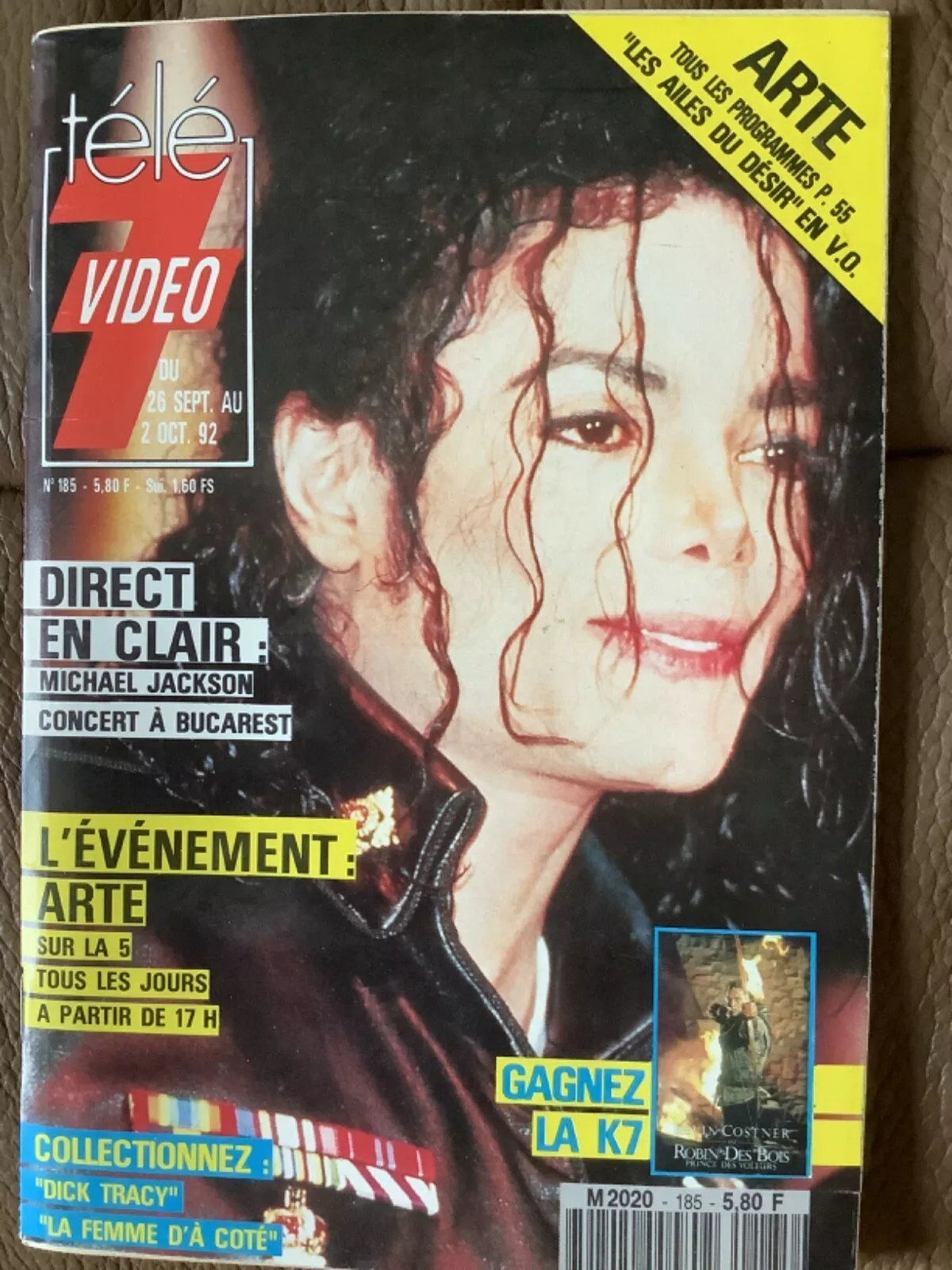 TELE 7 VIDEO magazine side cover Issue 185 26 September 1992
