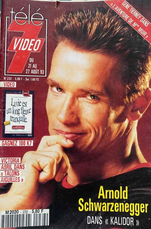 TELE 7 VIDEO magazine side cover Issue 232 21 August 1993