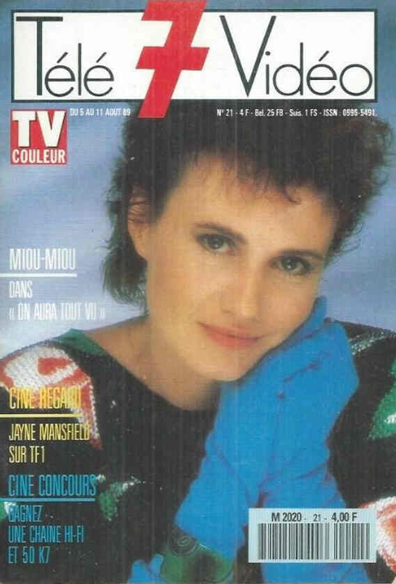 TELE 7 VIDEO magazine side cover Issue 21 5 August 1989