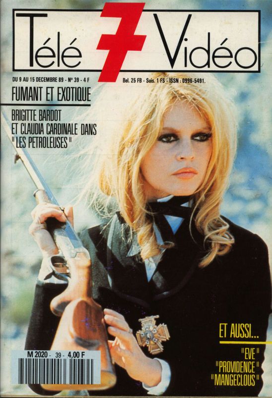 TELE 7 VIDEO magazine side cover Issue 39 9 December 1989