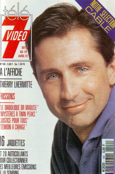 TELE 7 VIDEO magazine side cover Issue 109 13 April 1991