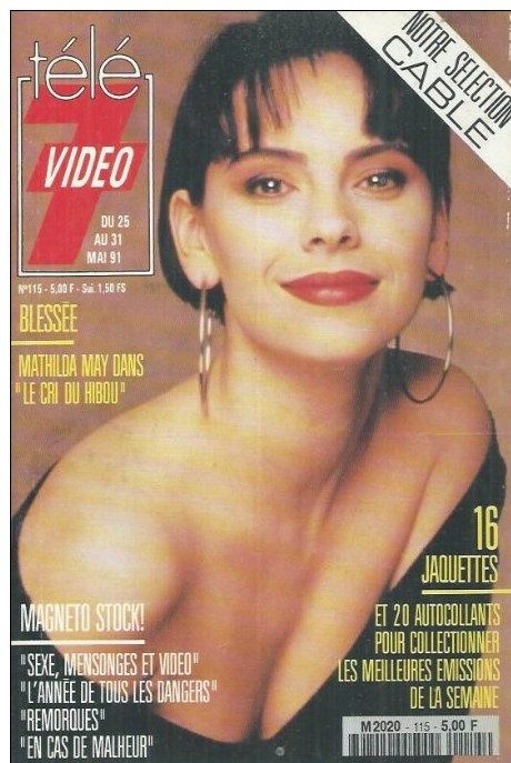 TELE 7 VIDEO magazine side cover Issue 115 25 May 1991