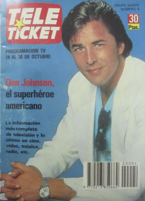 TELE TICKET magazine side cover Issue 4 24 October 1987