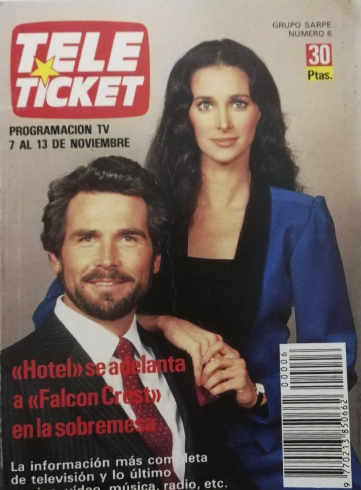 TELE TICKET magazine side cover Issue 6 7 November 1987