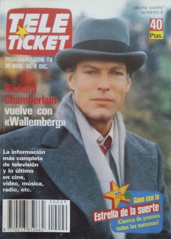 TELE TICKET magazine side cover Issue 9 30 November 1987