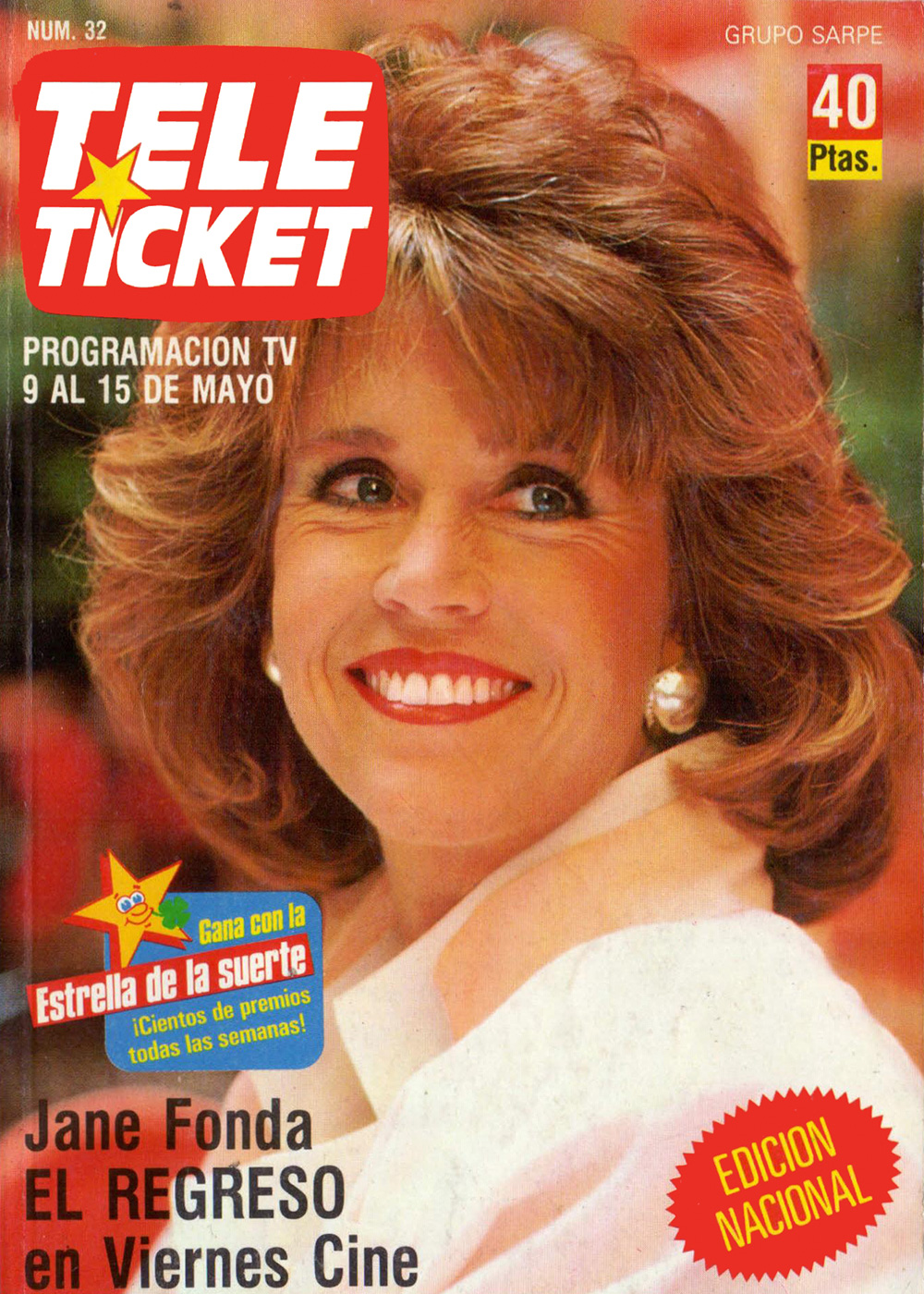 TELE TICKET magazine side cover Issue 32 9 May 1988