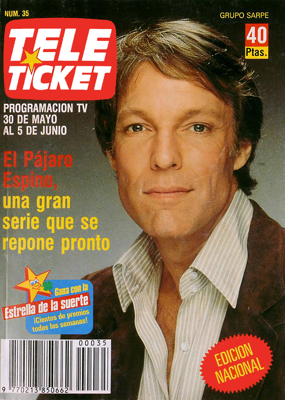 TELE TICKET magazine side cover Issue 35 30 May 1988