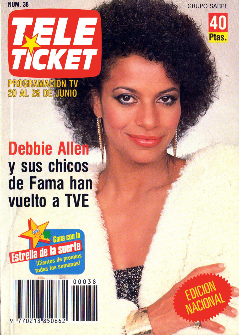 TELE TICKET magazine side cover Issue 38 20 June 1988