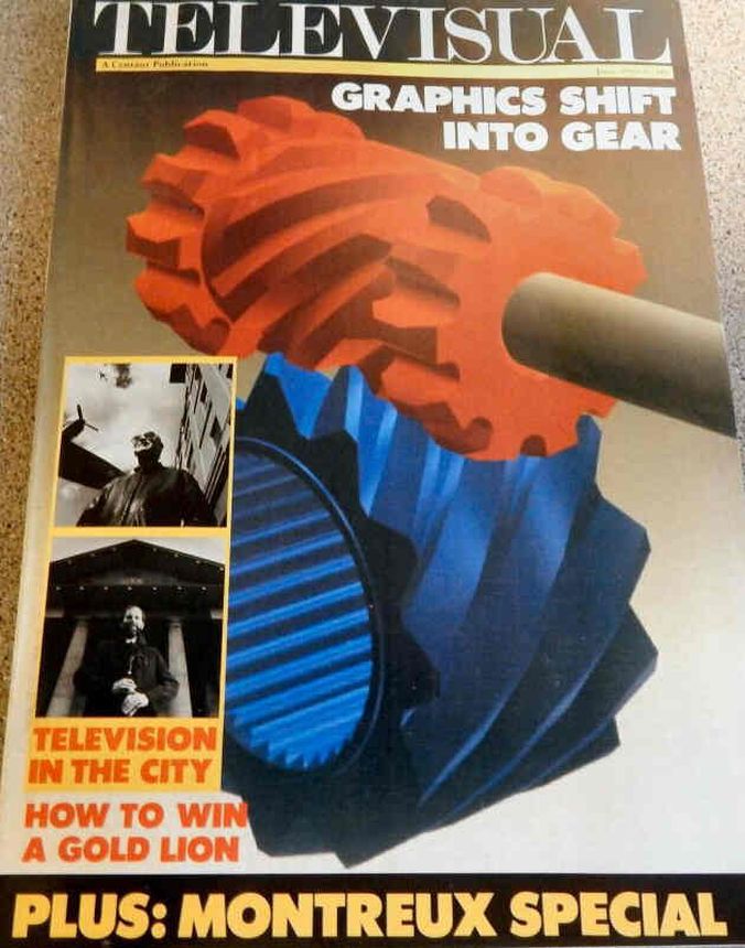 TELEVISUAL magazine side cover  June 1989