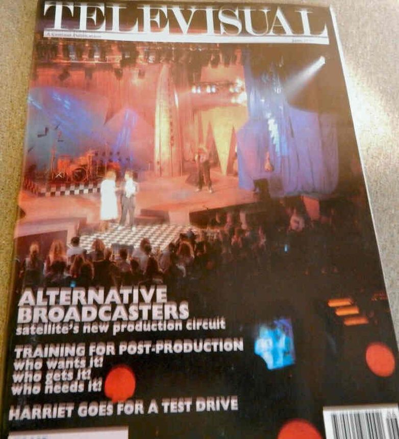 TELEVISUAL magazine side cover  June 1990