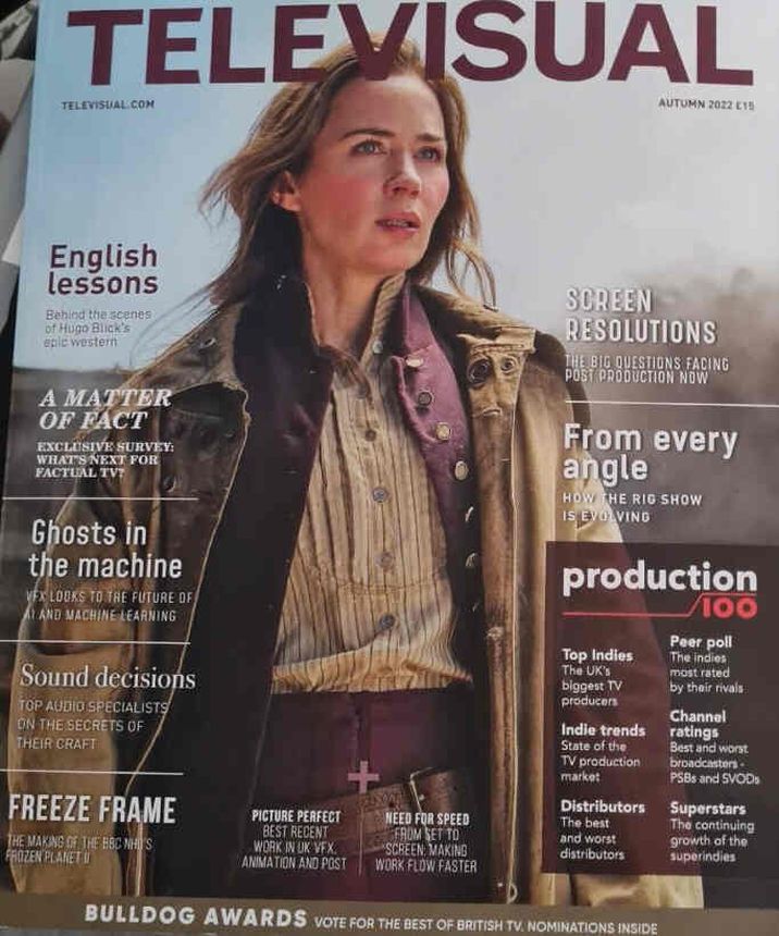 TELEVISUAL magazine side cover Autumn 2022