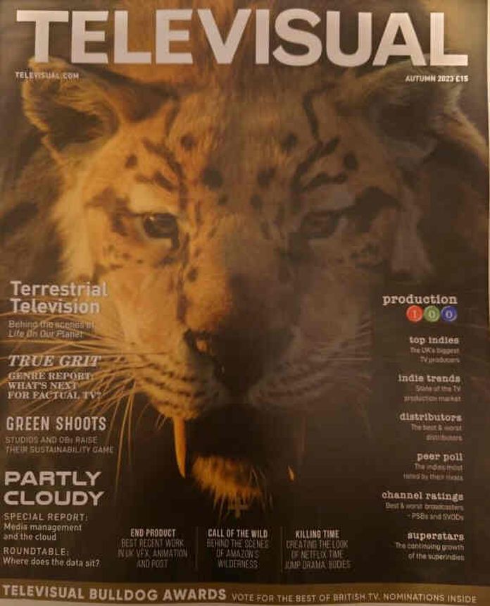 TELEVISUAL magazine side cover Autumn 2023