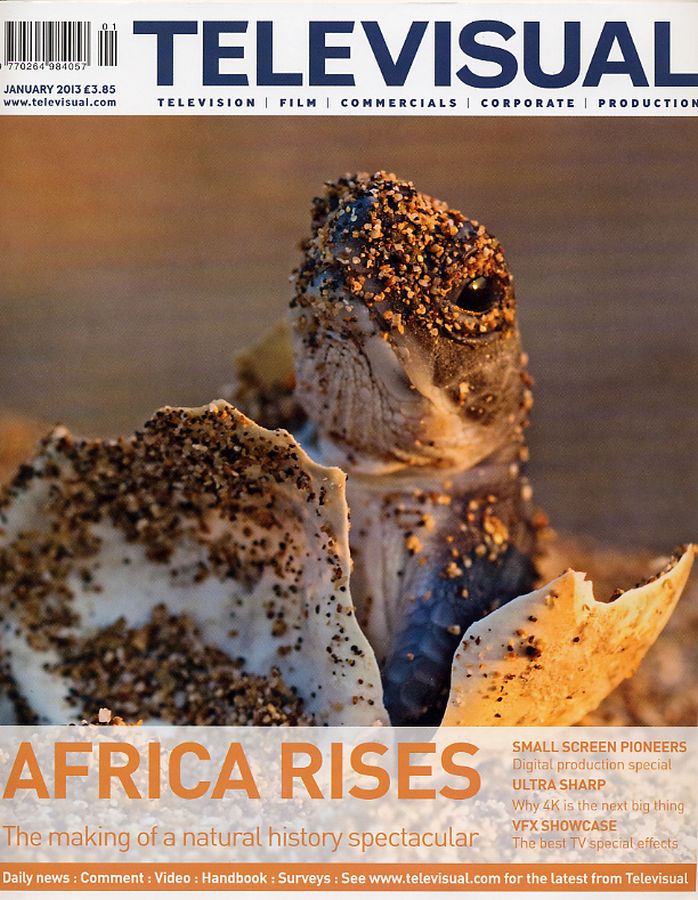 TELEVISUAL magazine side cover January 2013