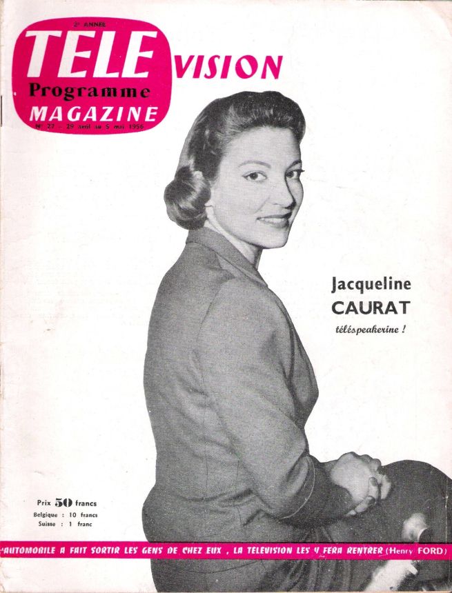 TELE MAGAZINE magazine side cover Issue 27 29 April 1956