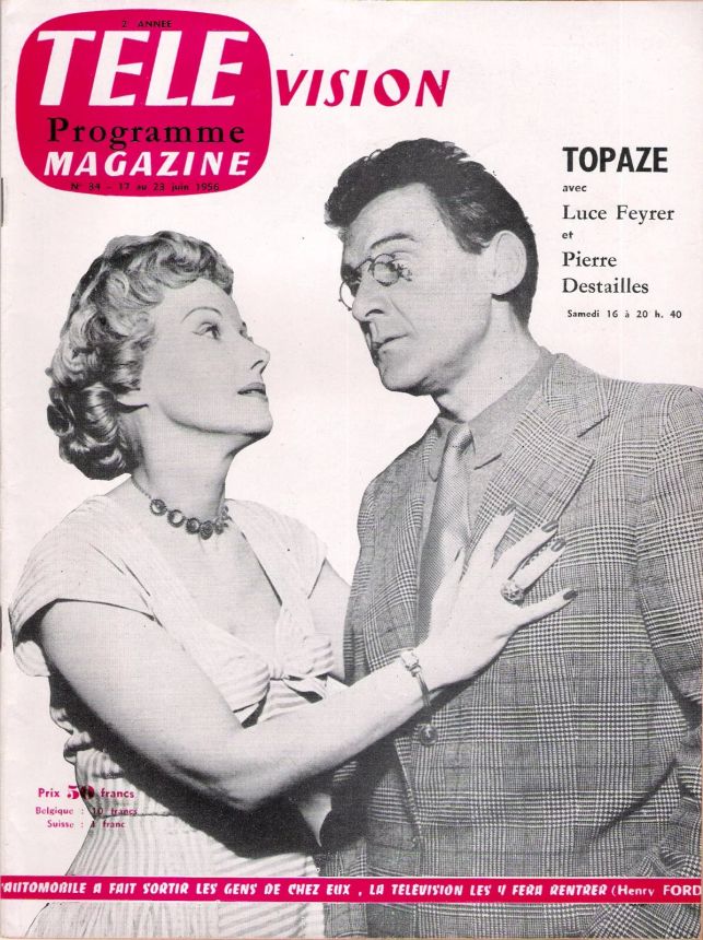 TELE MAGAZINE magazine side cover Issue 34 17 June 1956