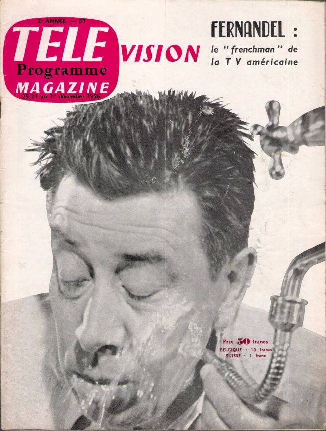 TELE MAGAZINE magazine side cover Issue 57 25 November 1956