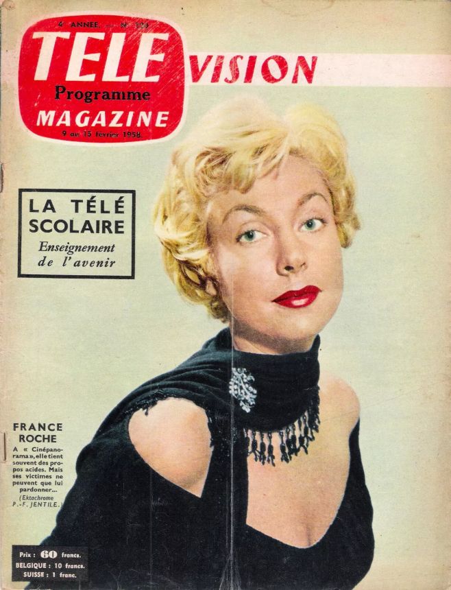 TELE MAGAZINE magazine side cover Issue 120 9 February 1958