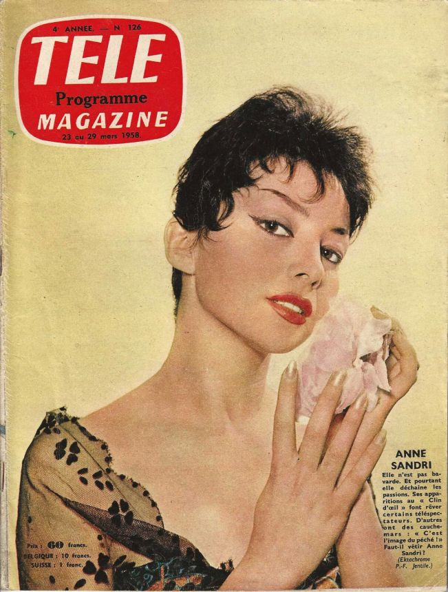TELE MAGAZINE magazine side cover Issue 126 23 March 1958