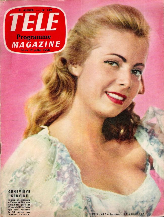 TELE MAGAZINE magazine side cover Issue 142 13 July 1958