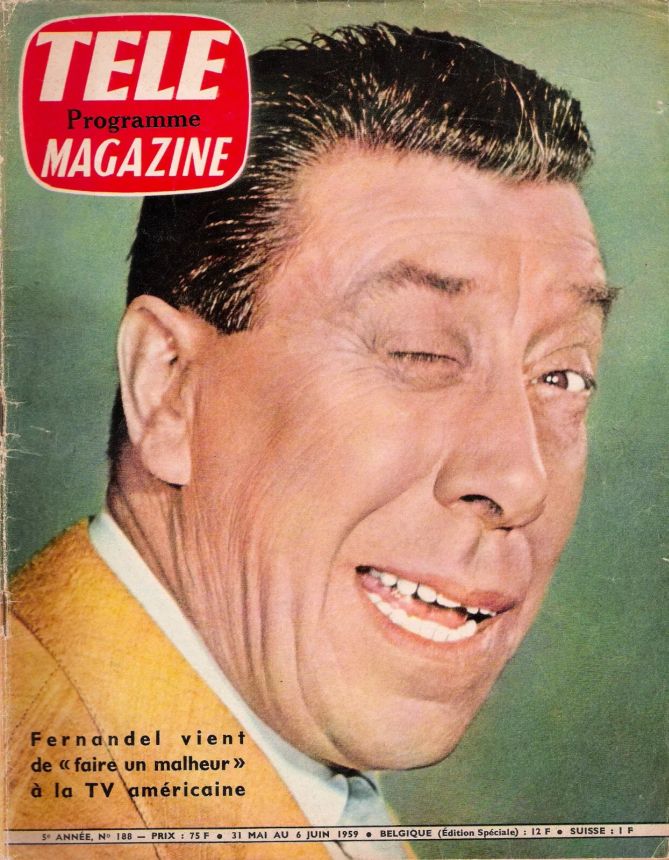 TELE MAGAZINE magazine side cover Issue 188 31 May 1959