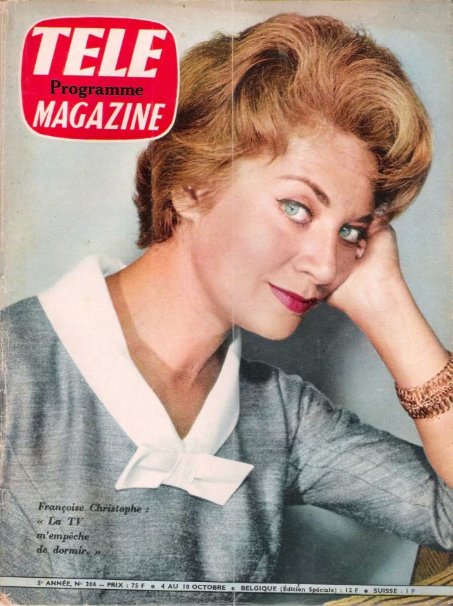 TELE MAGAZINE magazine side cover Issue 206 4 October 1959