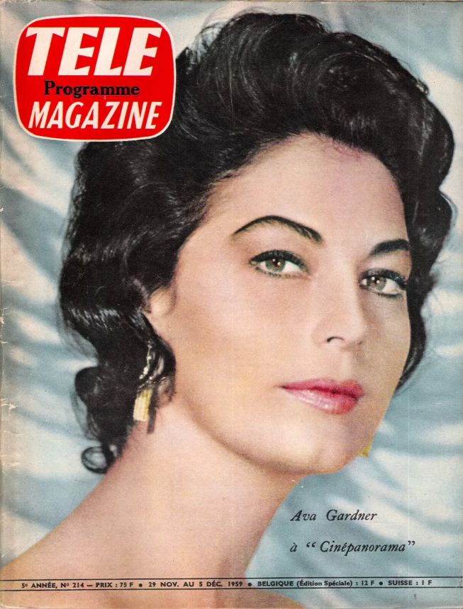 TELE MAGAZINE magazine side cover Issue 214 29 November 1959