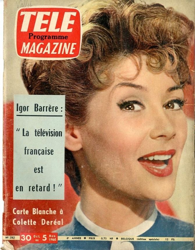 TELE MAGAZINE magazine side cover Issue 262 30 October 1960