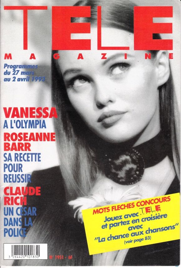 TELE MAGAZINE magazine side cover Issue 1951 27 March 1993