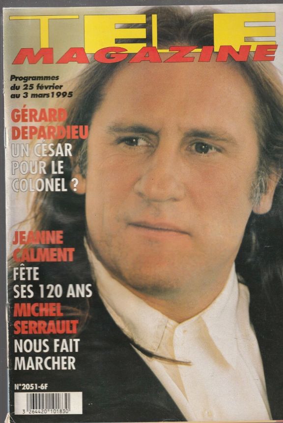 TELE MAGAZINE magazine side cover Issue 2051 25 February 1995