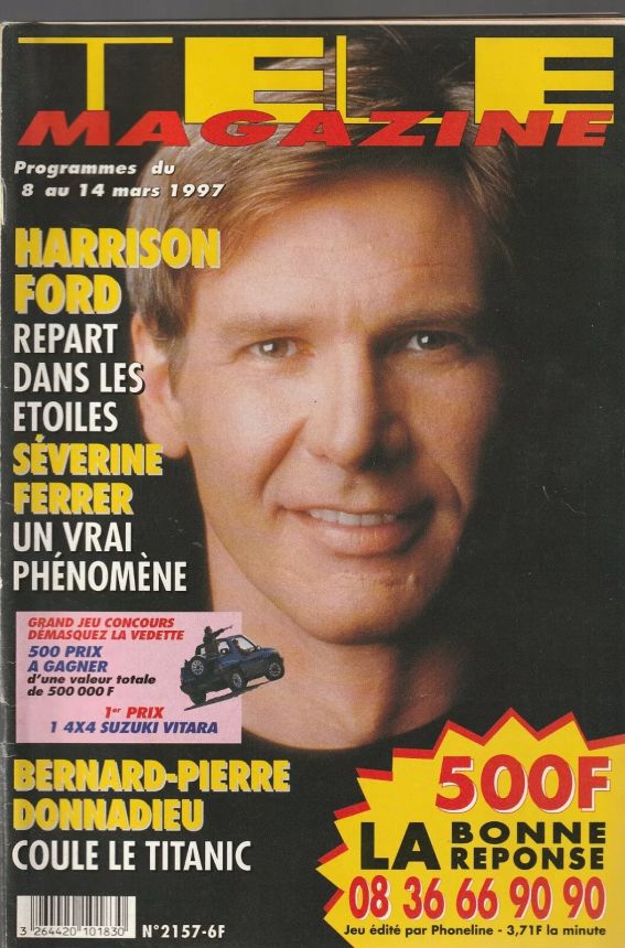 TELE MAGAZINE magazine side cover Issue 2157 8 March 1997