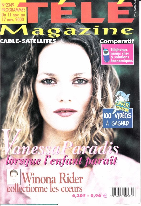 TELE MAGAZINE magazine side cover Issue 2349 11 November 2000