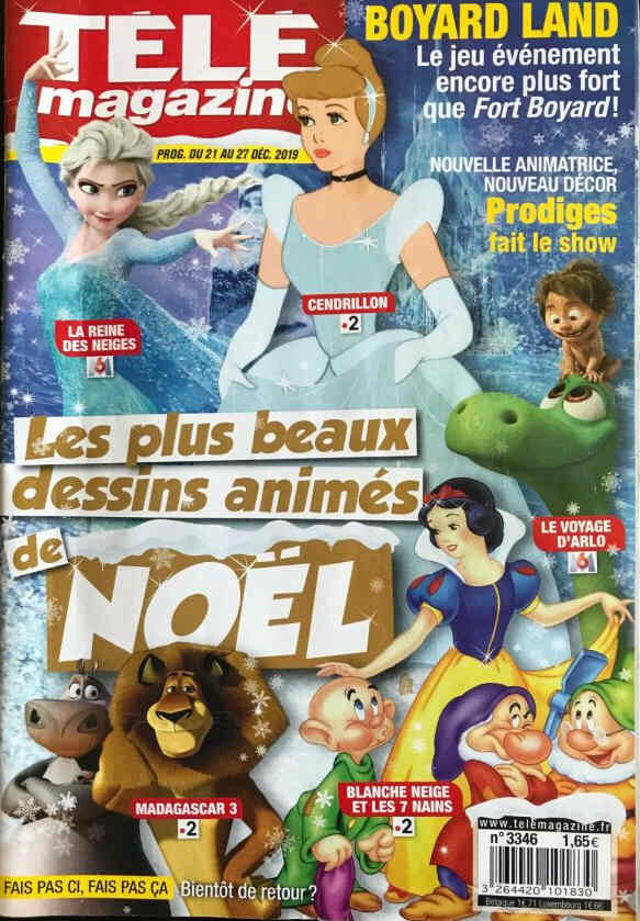 TELE MAGAZINE magazine side cover 21 December 2019
