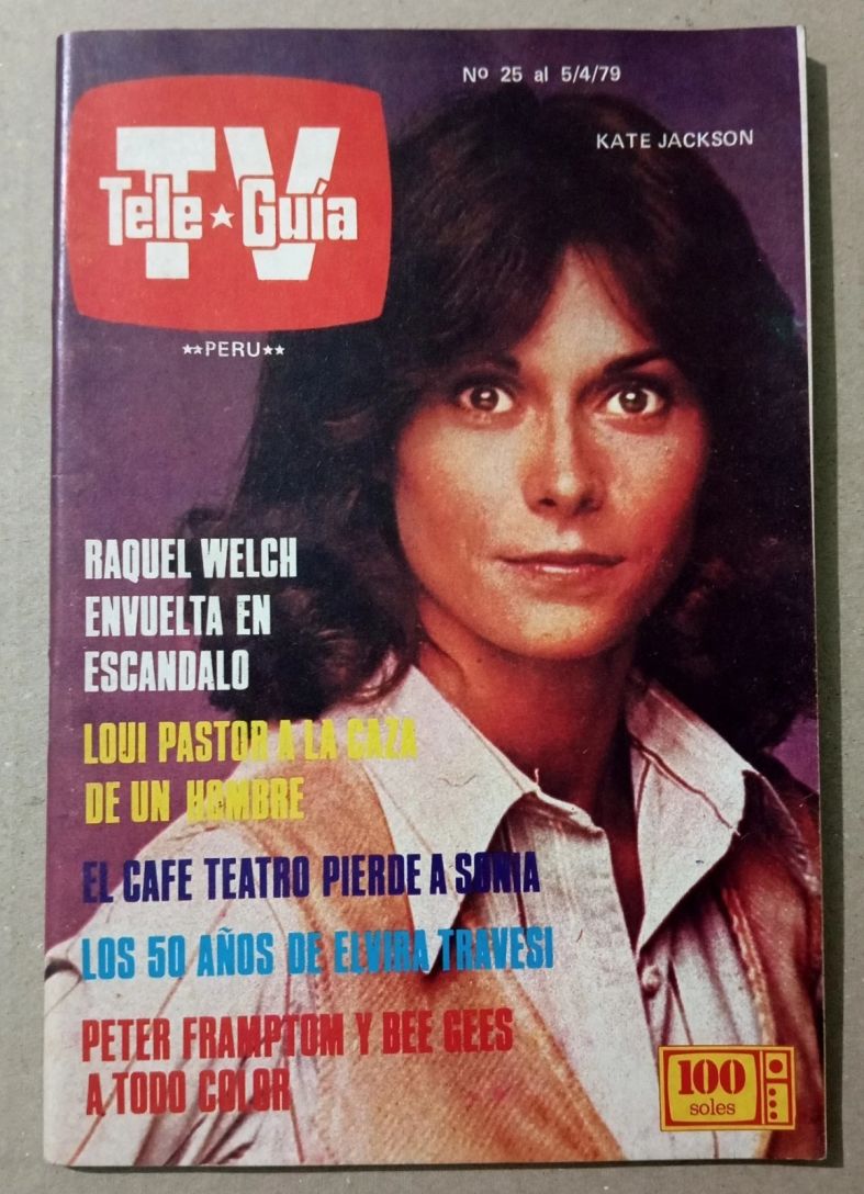 TV TELE GUIA (PERU) magazine side cover Issue 25 5 April 1979