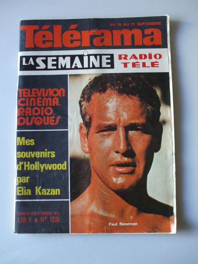 RADIO CINEMA TELEVISION/TELERAMA magazine side cover Issue 1235 15 September 1973