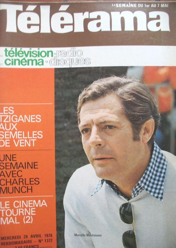 RADIO CINEMA TELEVISION/TELERAMA magazine side cover Issue 1372 28 April 1976